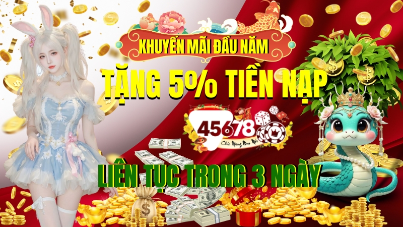 quà tặng 5% tiền nạp trong 3 ngày Tết